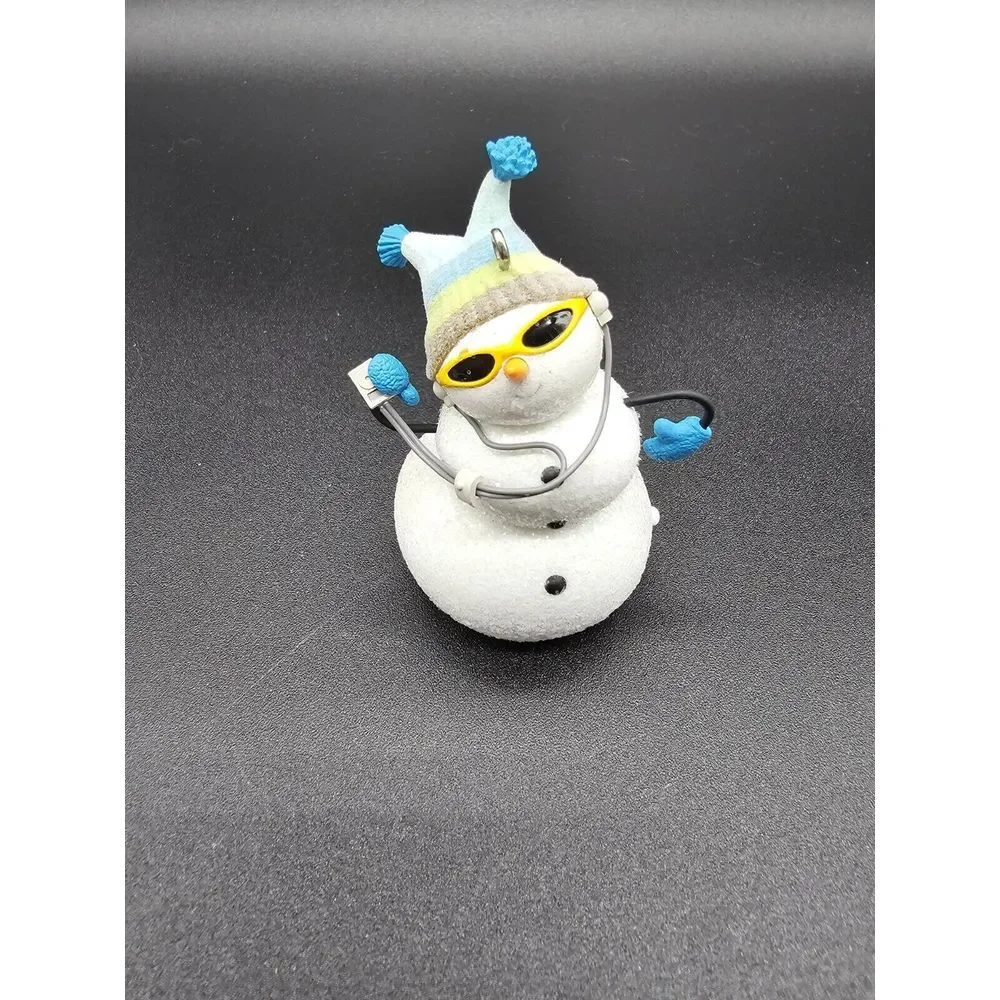 2008‎ Hallmark Keepsake Ornament Playing It Cool Magic Sound Snowman Plays Tune